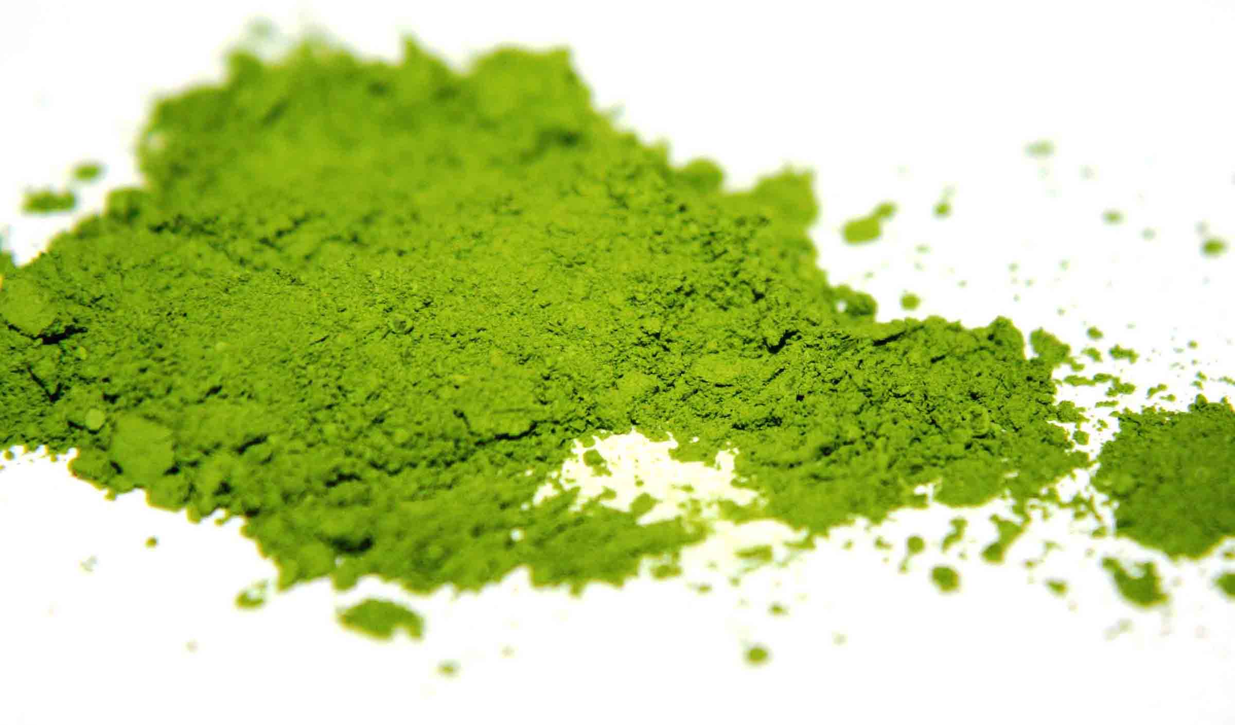 Matcha: Ground green tea leaves.
